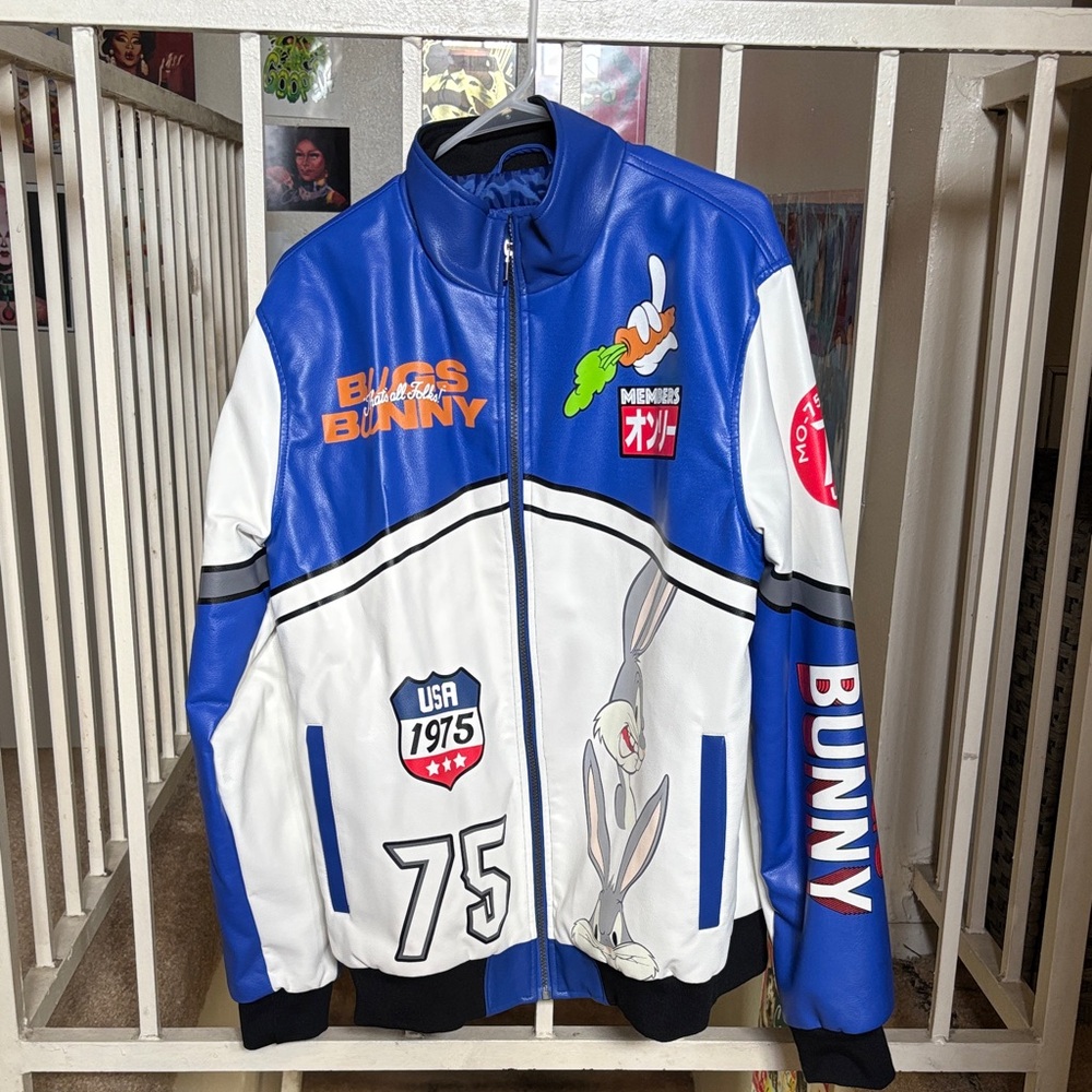 Limited edition Blue and White Bugs Bunny Jacket